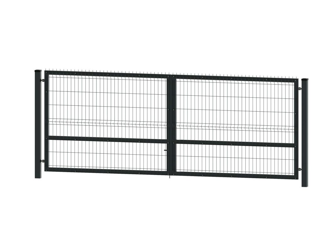 Brama dwuskrzydłowa panelowa 3D